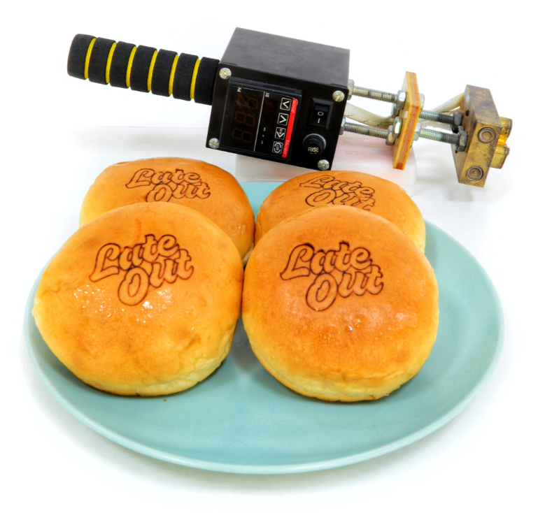Electric Heat Stamp Branding On Burger