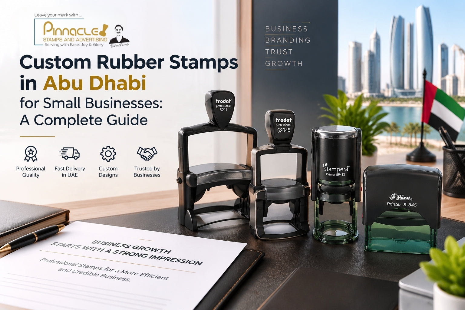 Custom Rubber Stamps in Abu Dhabi for Small Businesses: A Complete Guide