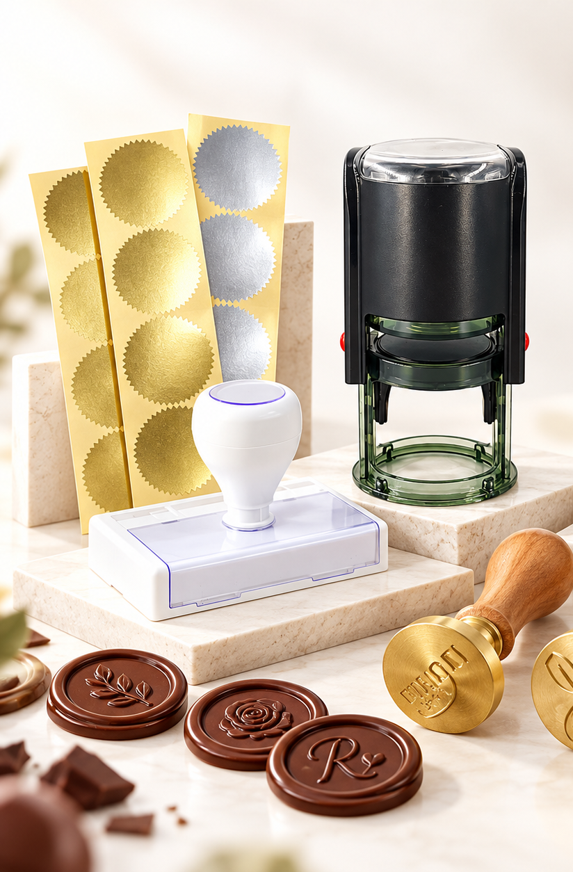 Custom stamps in Dubai - rubber, heat and branding stamps