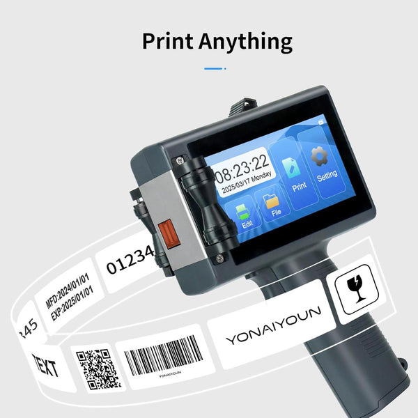 Production date and batch code stamp machine